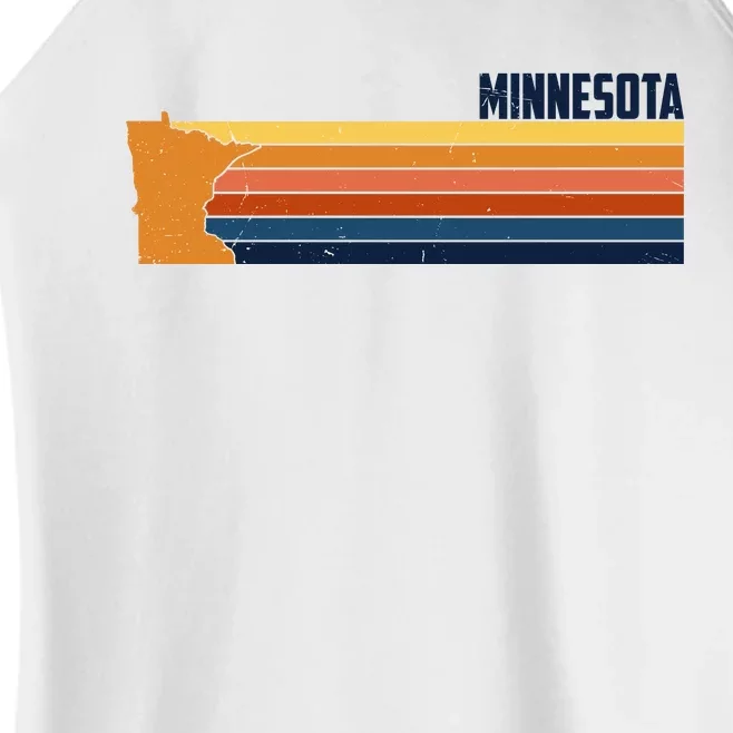 Retro Vintage Minnesota Women’s Perfect Tri Rocker Tank