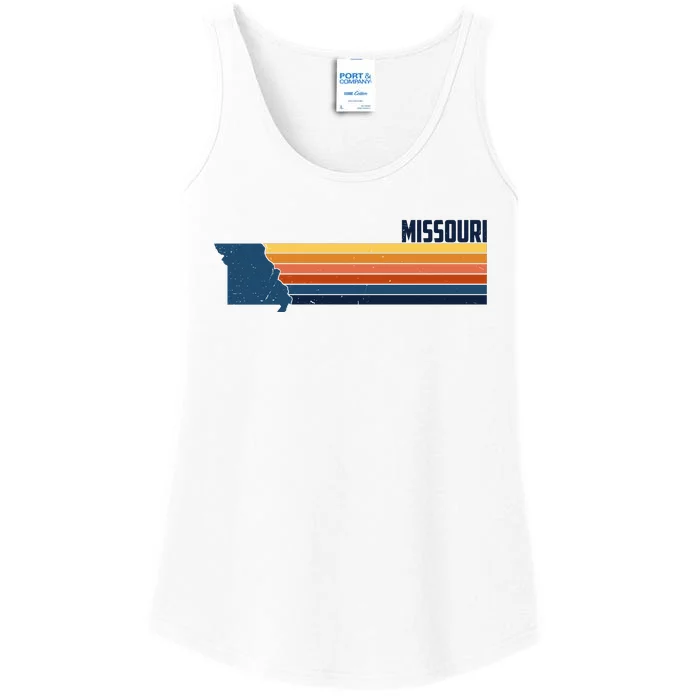 Retro Vintage Missouri Ladies Essential Tank