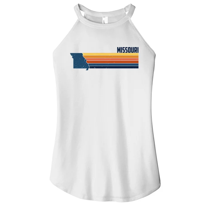 Retro Vintage Missouri Women’s Perfect Tri Rocker Tank