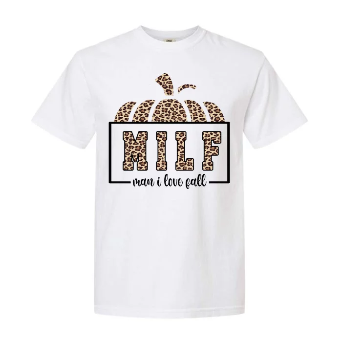 MILF Man I Love Fall Cheetah Pumpkin Cute Garment-Dyed Heavyweight T-Shirt