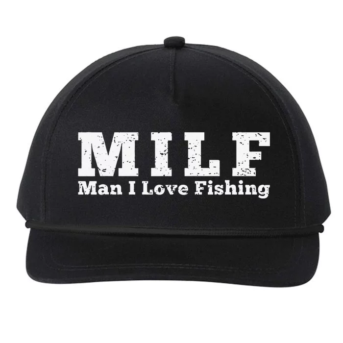 MILF Man I Love Fishing Snapback Five-Panel Rope Hat