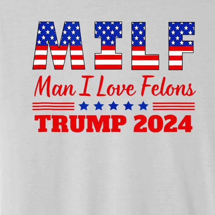 Milf Man I Love Felons Trump Girl For Trump 2024 Usa ChromaSoft Performance T-Shirt