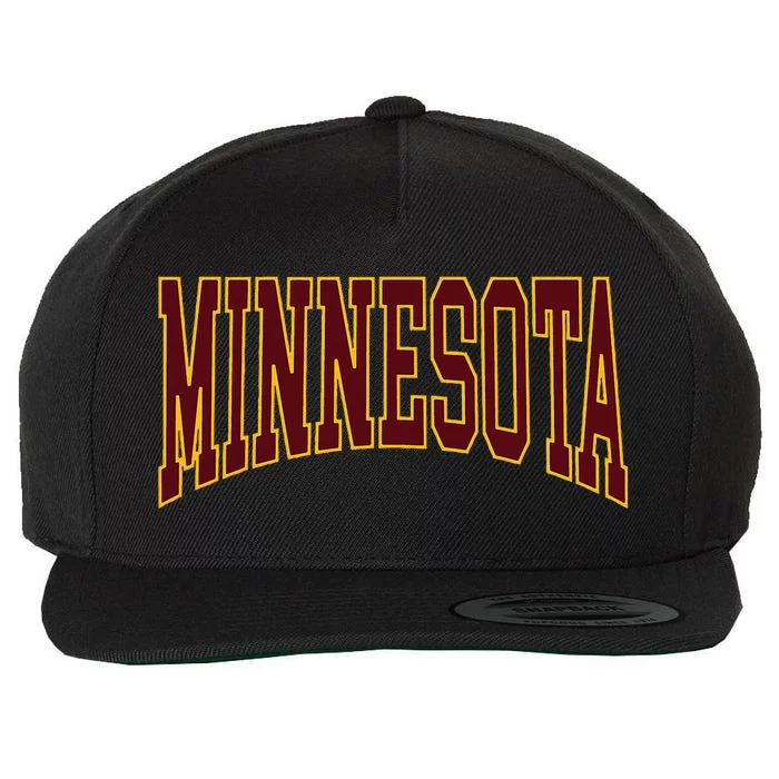 Minnesota Wool Snapback Cap