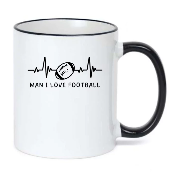 MILF Man I Love Football Black Color Changing Mug