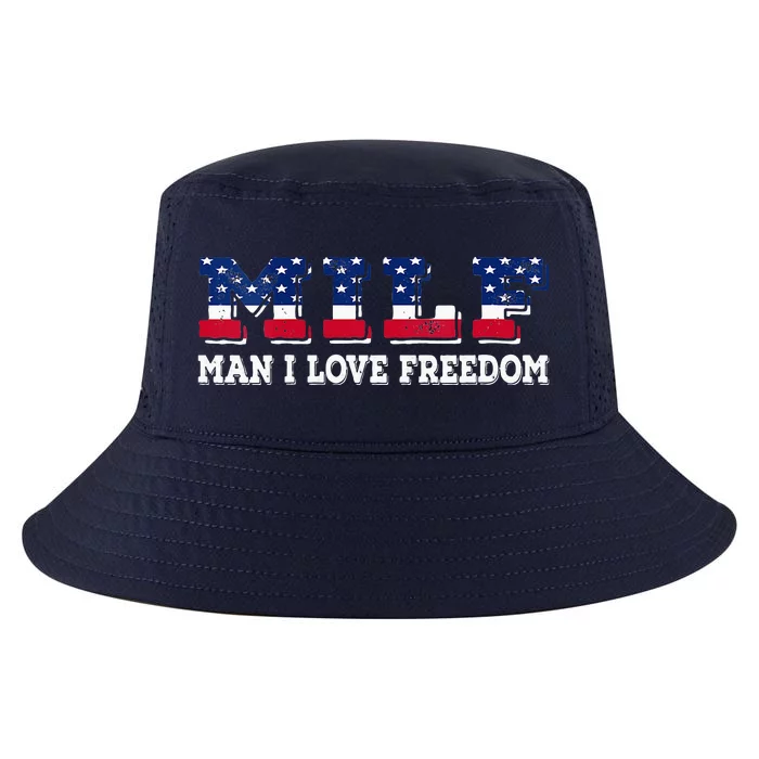 MILF Man I Love Freedom Funny Patriotic Cool Comfort Performance Bucket Hat