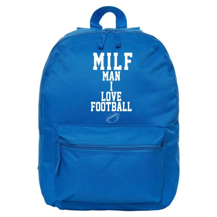 MILF Man I Love Football Funny 16 in Basic Backpack