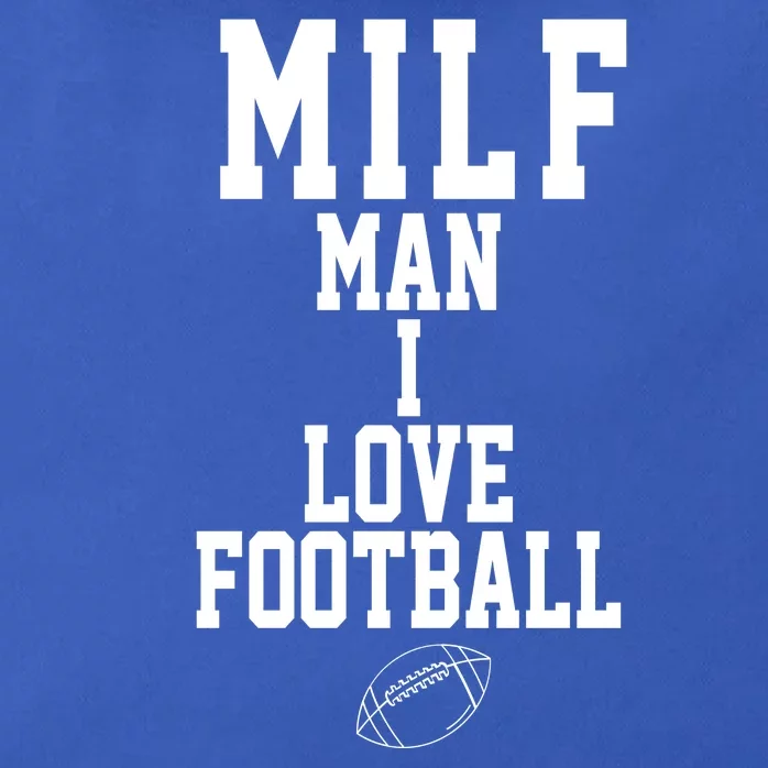 MILF Man I Love Football Funny Zip Tote Bag