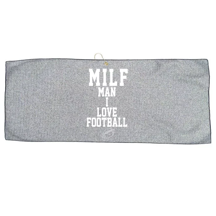 MILF Man I Love Football Funny Large Microfiber Waffle Golf Towel