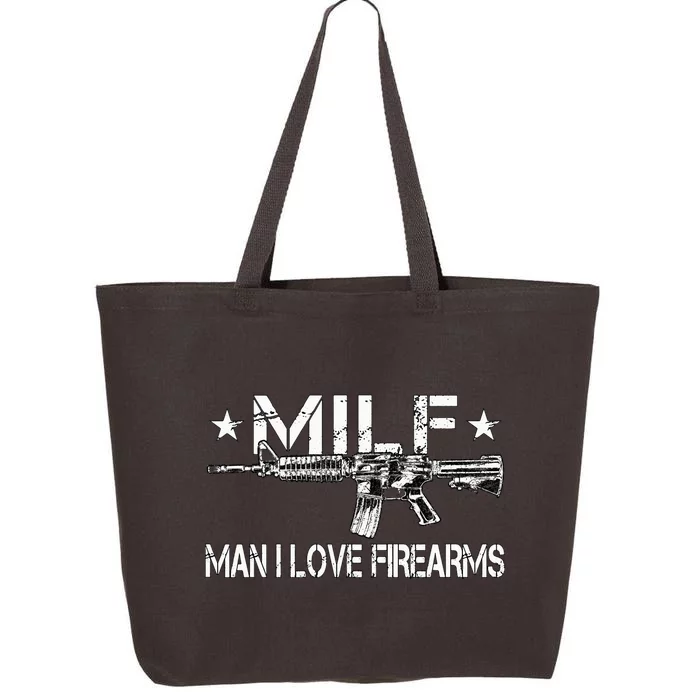 Milf Man I Love Firearms Pro Gun Owners Rights 25L Jumbo Tote