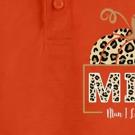 MILF Man I Love Fall Leopard Pumpkin Funny Dry Zone Grid Performance Polo