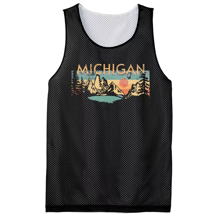 Michigan Mesh Reversible Basketball Jersey Tank