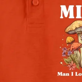 Milf Man I Love Fungi Funny Dry Zone Grid Performance Polo