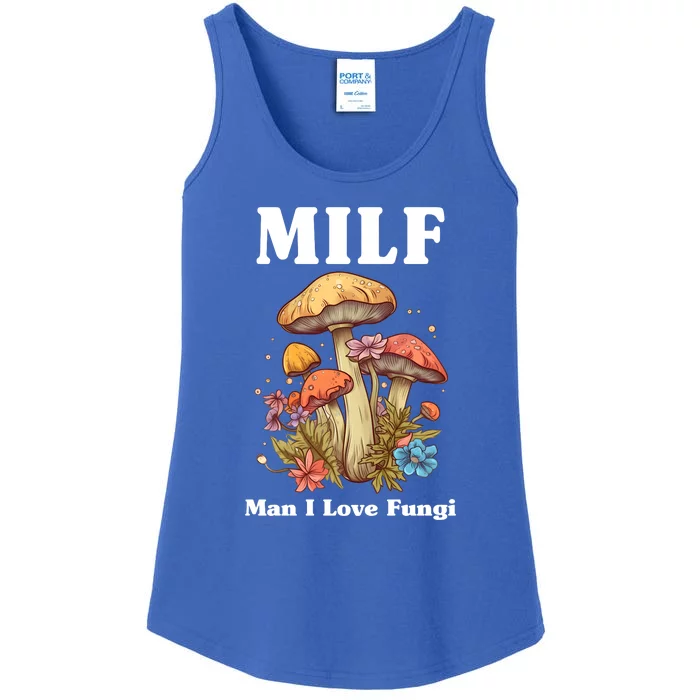 Milf Man I Love Fungi Funny Ladies Essential Tank