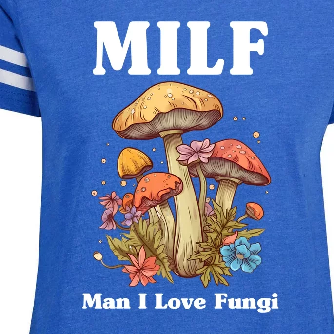 Milf Man I Love Fungi Funny Enza Ladies Jersey Football T-Shirt