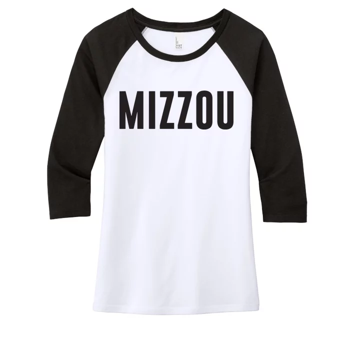 Mizzou Women's Tri-Blend 3/4-Sleeve Raglan Shirt