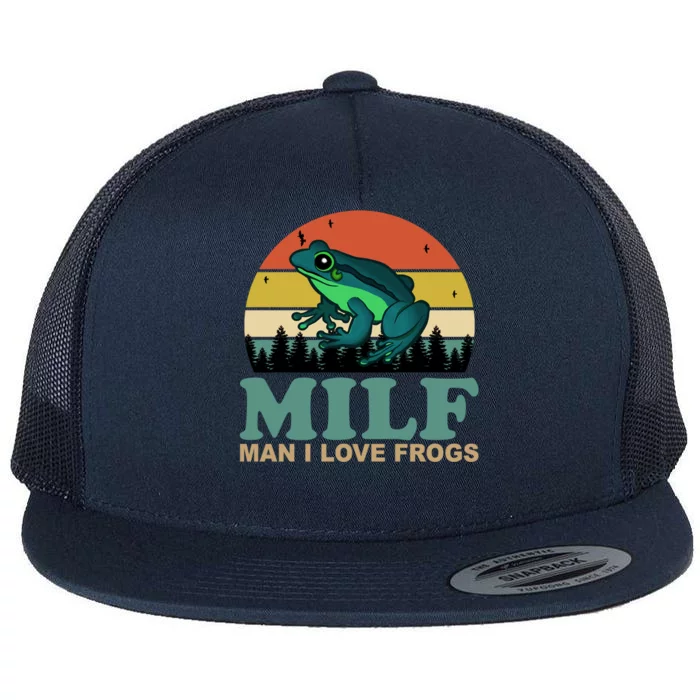 MILF Man I Love Frogs Classic Flat Bill Trucker Hat