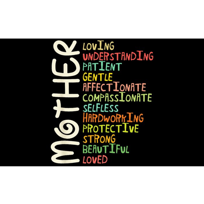 MOTHER Meaning I Love Mom Mothers Day Bumper Sticker