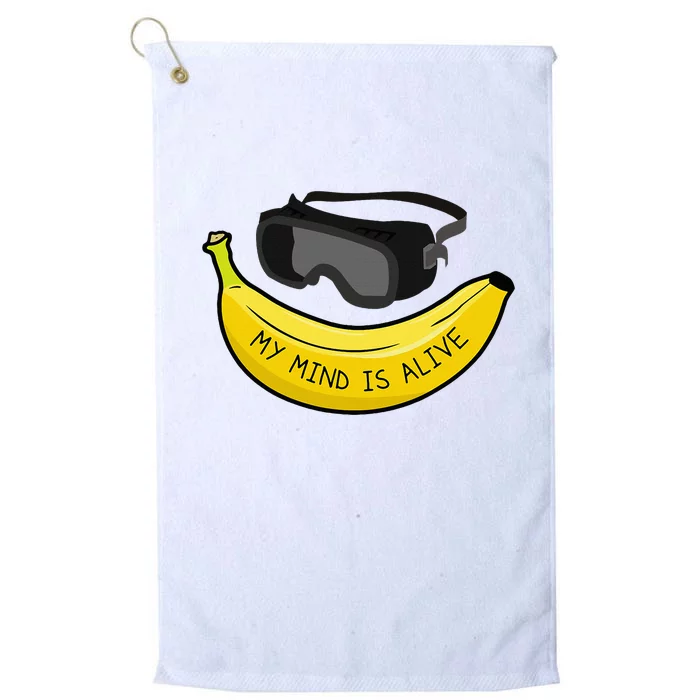 My Mind Is Alive Platinum Collection Golf Towel