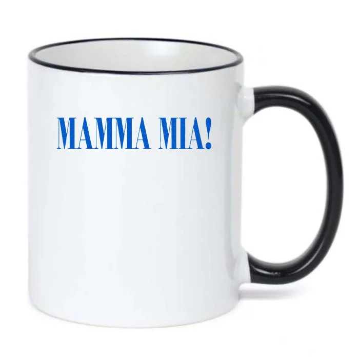 Mamma Mia Italian Novelty Christmas Gift Black Color Changing Mug