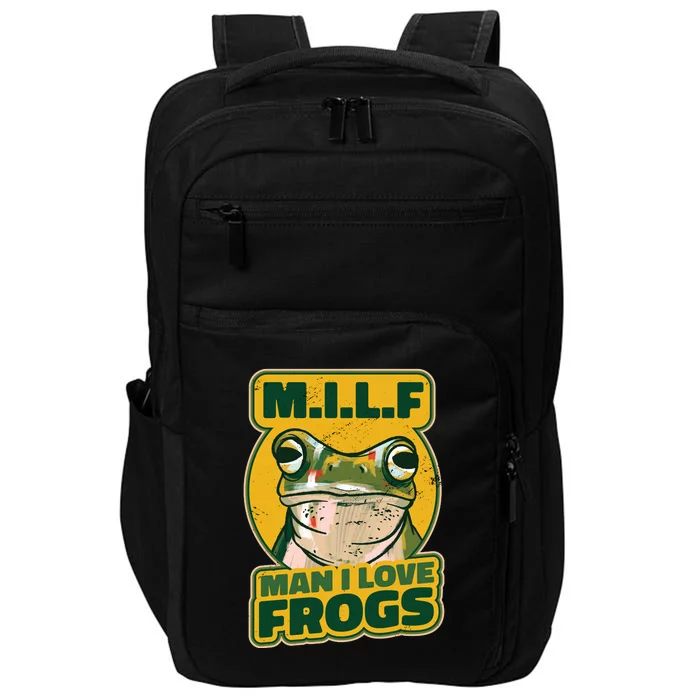 MILF Man I Love Frogs Funny Impact Tech Backpack