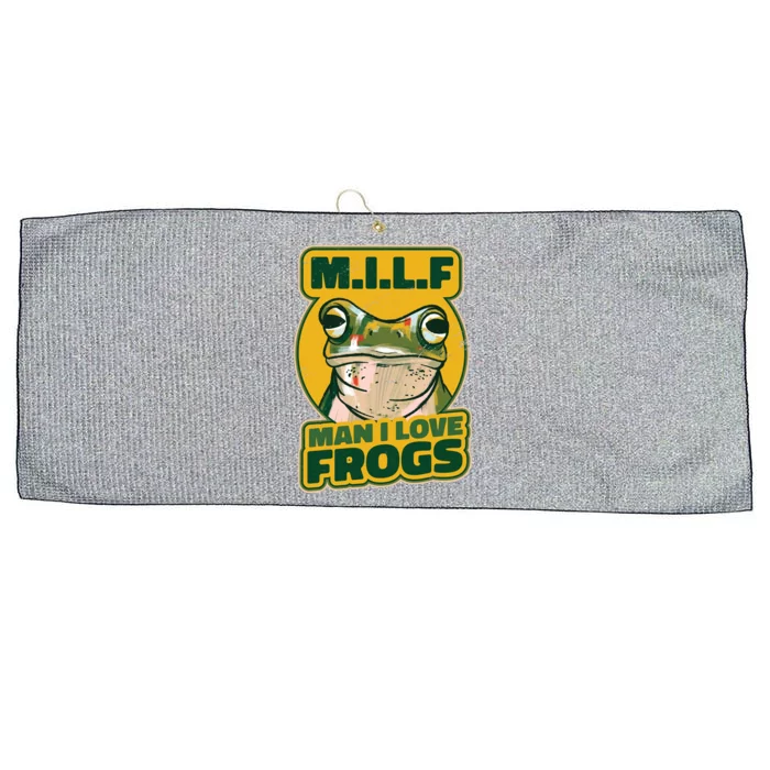 MILF Man I Love Frogs Funny Large Microfiber Waffle Golf Towel