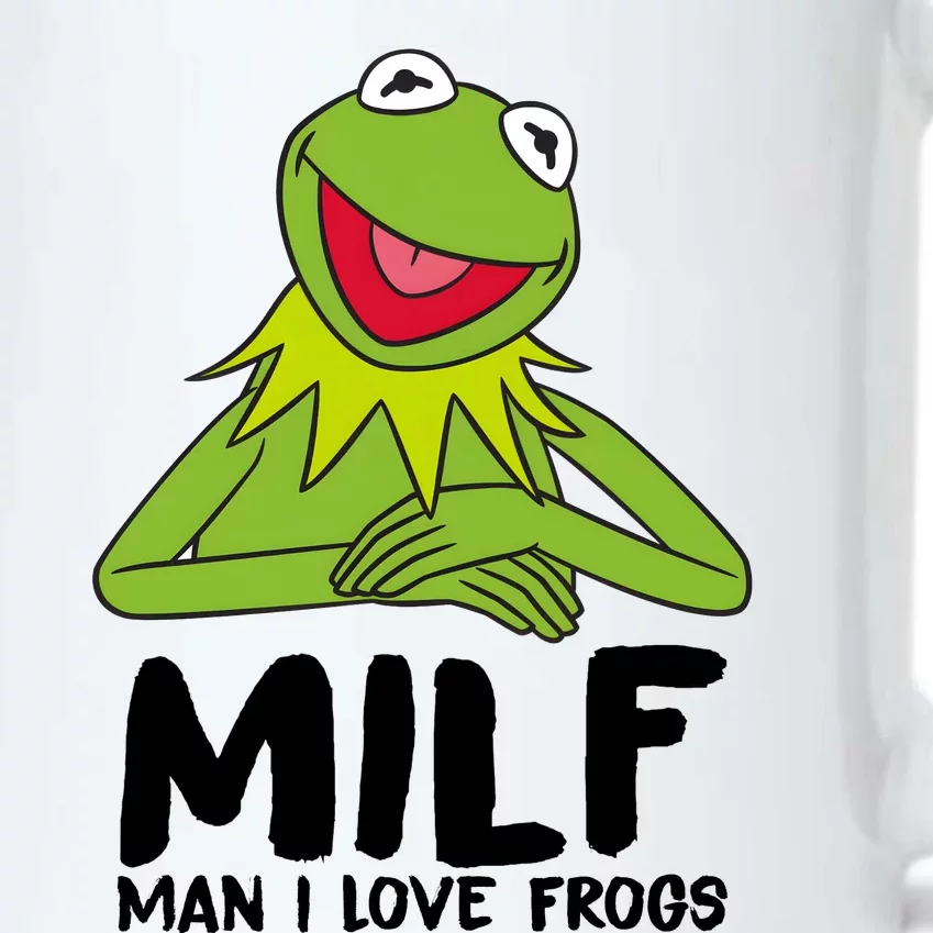 Milf Man I Love Frogs Black Color Changing Mug