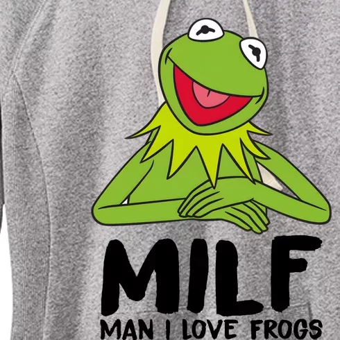 Milf Man I Love Frogs Women's Fleece Hoodie