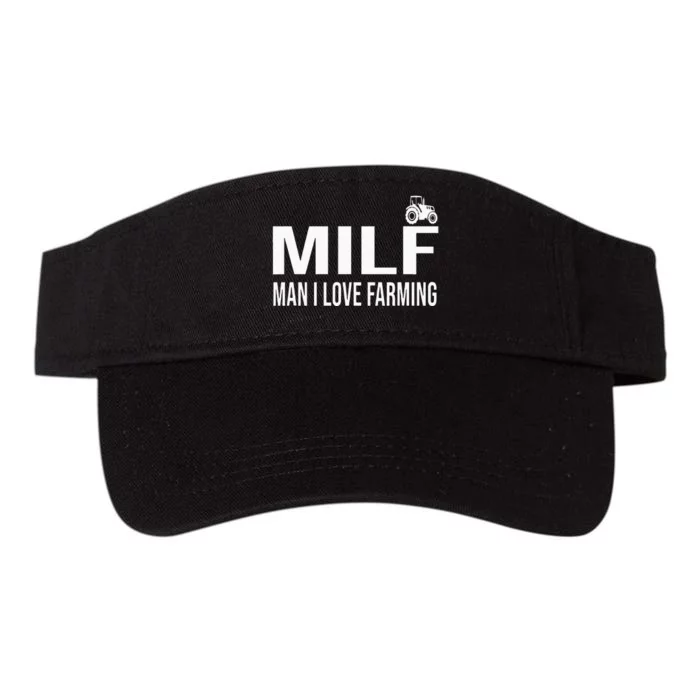 Milf Man I Love Farming Kansas State Purple Football Fan Valucap Bio-Washed Visor