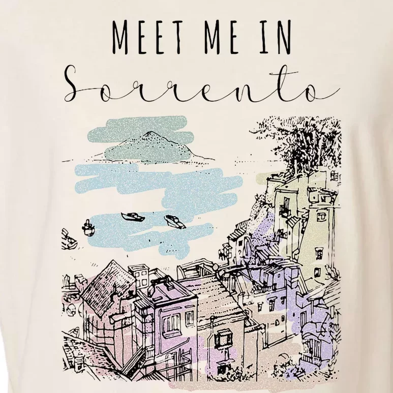 Meet Me In Sorrento Vacation Italy Traveling Italian Italia Garment-Dyed Women's Muscle Tee