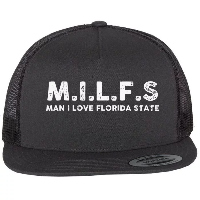 MILFS Man I Love Florida States Vintage Flat Bill Trucker Hat