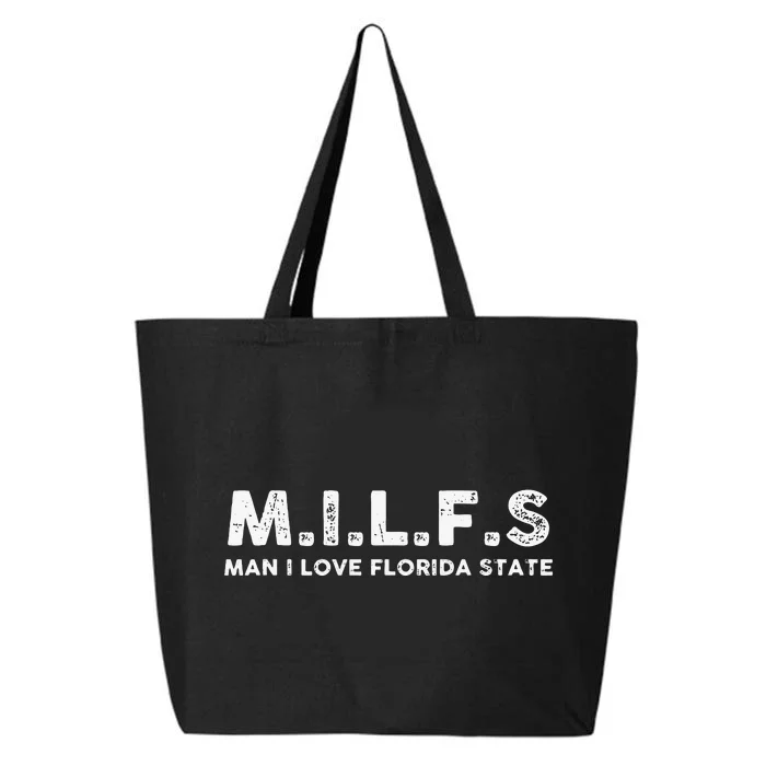 MILFS Man I Love Florida States Vintage 25L Jumbo Tote