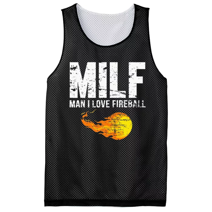 Milf Man I Love F.I.R.E.B.A.L.L Mesh Reversible Basketball Jersey Tank