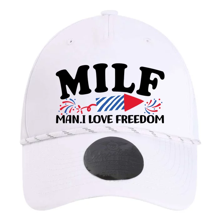 Milf Man I Love Freedom Funny 4th Of July Performance The Dyno Cap