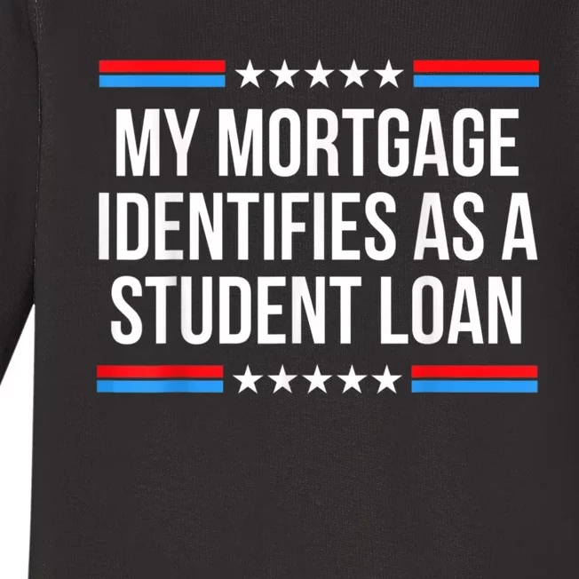 My Mortgage Identifies As A Student Loan Cancel Student Debt Baby Long Sleeve Bodysuit