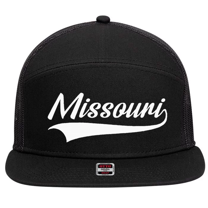 Missouri 7 Panel Mesh Trucker Snapback Hat