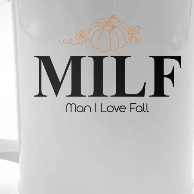 MILF Man I Love Fall October Lover Front & Back Beer Stein