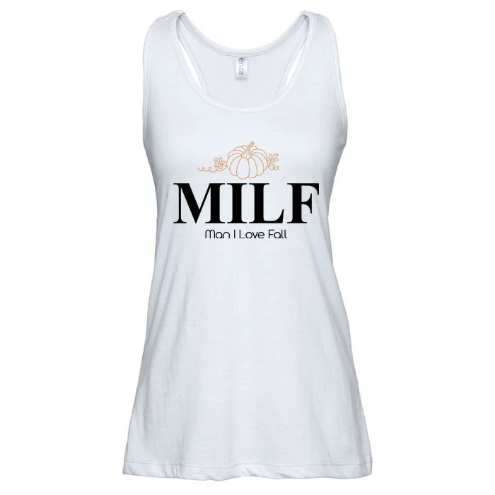 MILF Man I Love Fall October Lover Ladies Essential Flowy Tank