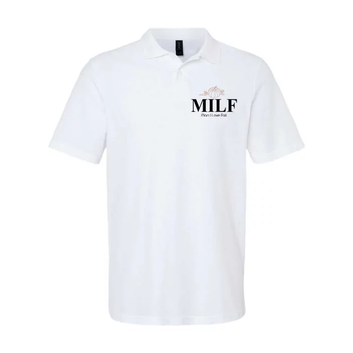 MILF Man I Love Fall October Lover Softstyle Adult Sport Polo