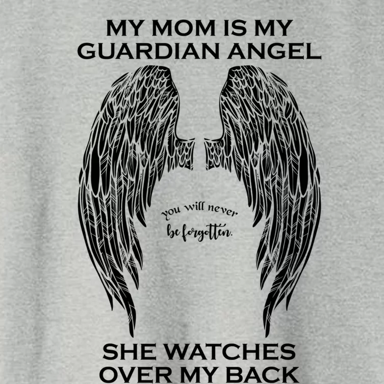 My Mom Is My Guardian Angel Great Gift Women's Crop Top Tee