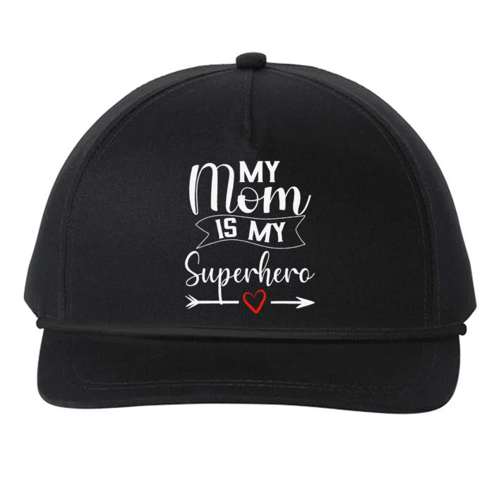 My Mom Is My Superhero T For Mother's Day,Mom Birthday Snapback Five-Panel Rope Hat