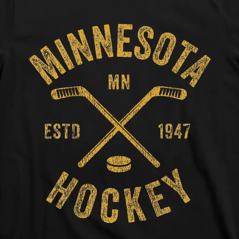 Minnesota Mn Ice Hockey Sticks T-Shirt