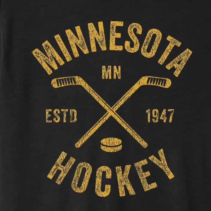 Minnesota Mn Ice Hockey Sticks ChromaSoft Performance T-Shirt