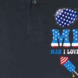 MILF Man I Love Fireworks Flag USA 4th Of July Sunglasses Softstyle Adult Sport Polo