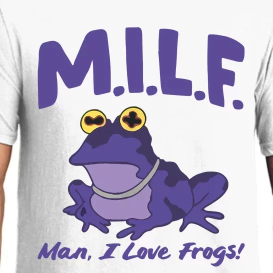 M.I.L.F Man I Love Frogs Purple Pajama Set