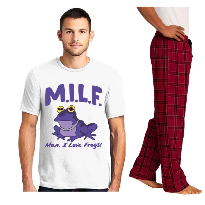 M.I.L.F Man I Love Frogs Purple Pajama Set