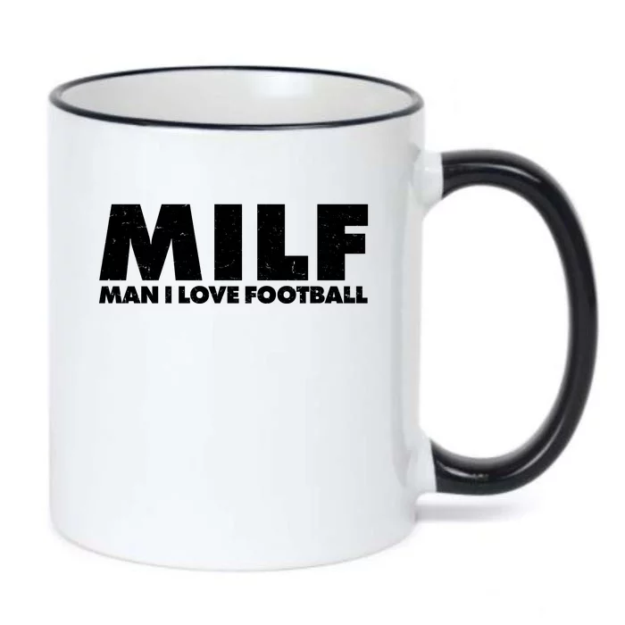 MILF Man I Love Football Black Color Changing Mug