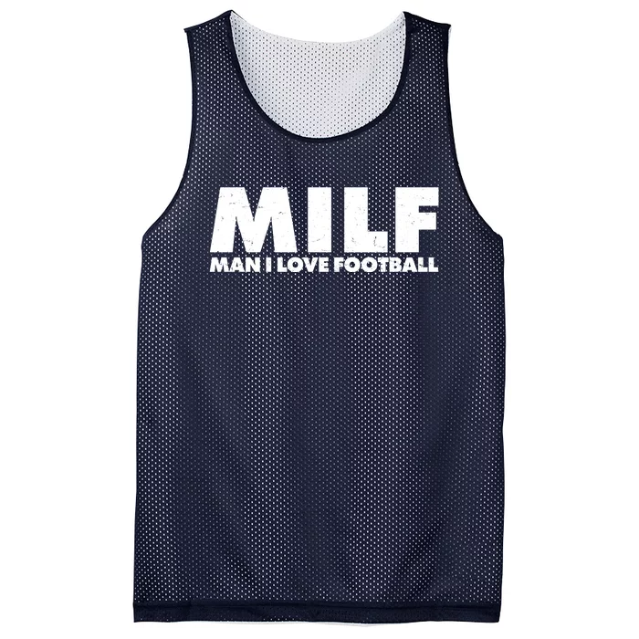 MILF Man I Love Football Mesh Reversible Basketball Jersey Tank