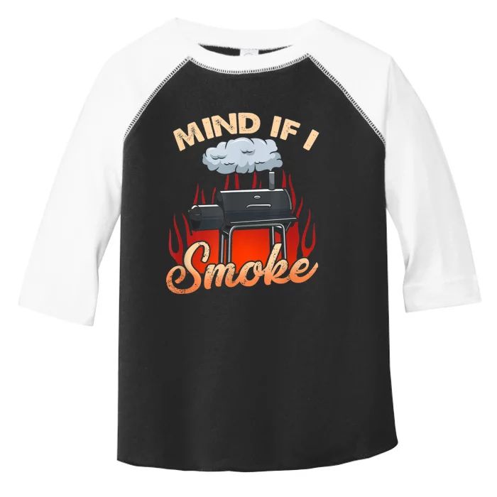 Mens Mind If I Smoke I Funny BBQ Smoking Grilling Toddler Fine Jersey T-Shirt