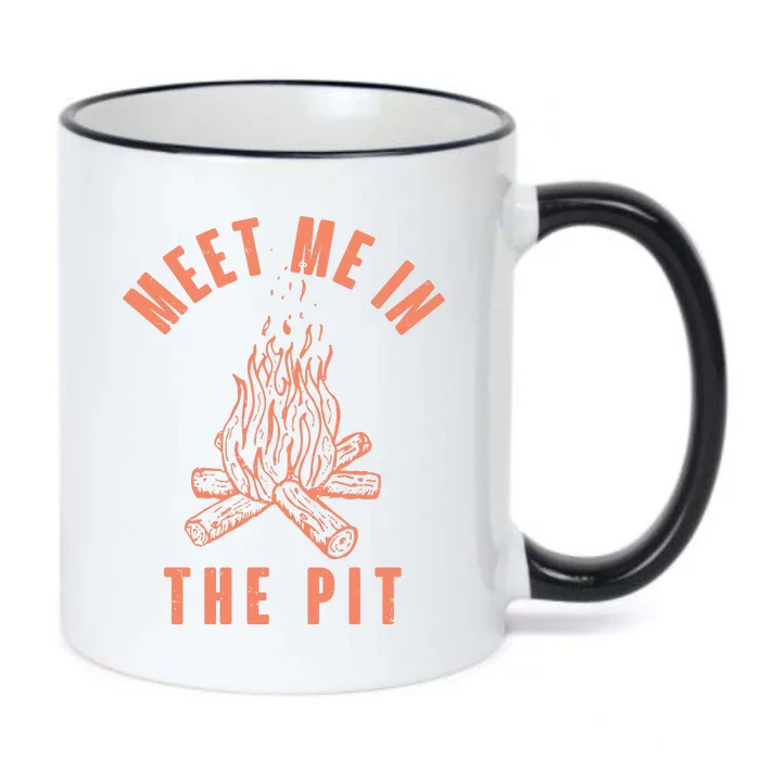 Meet Me In The Pit Campfire Black Color Changing Mug