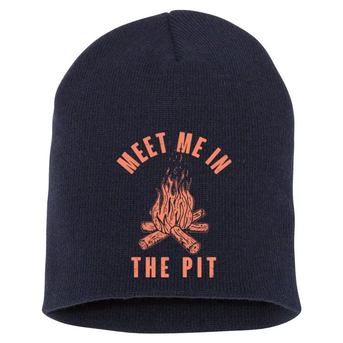 Meet Me In The Pit Campfire Short Acrylic Beanie